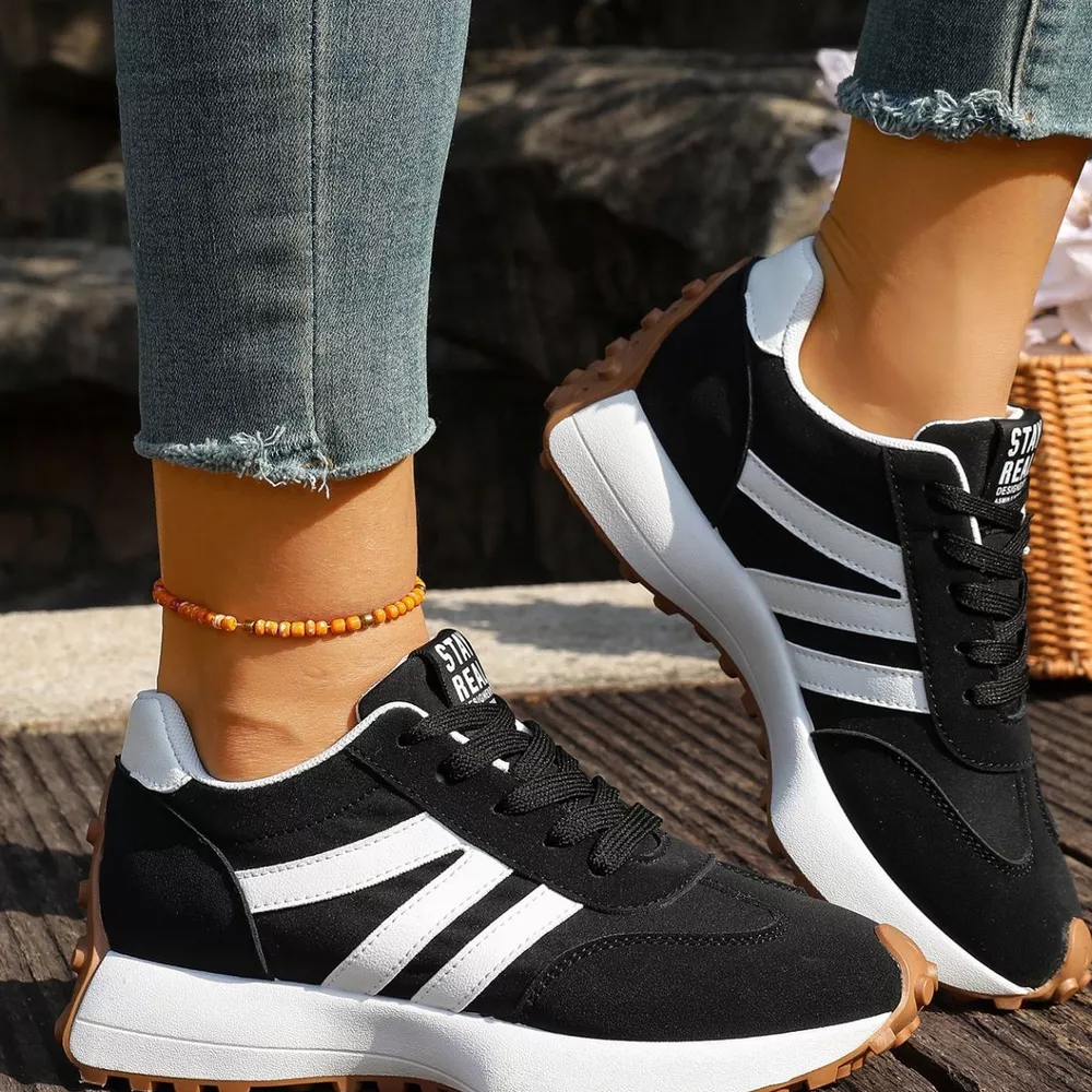Round Toe Lace Up Sneakers, image 6