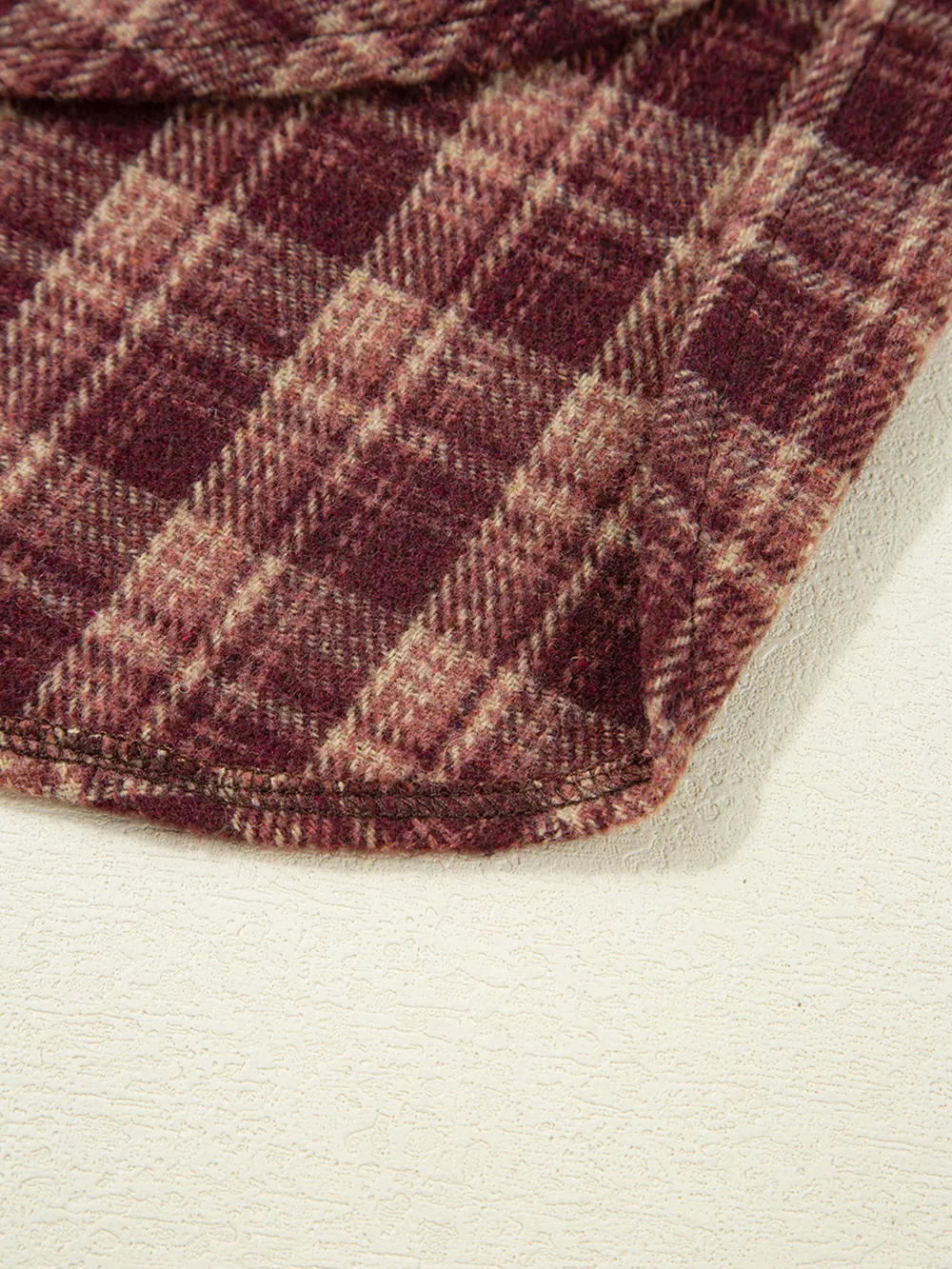 Plaid Patchwork Drop Shoulder Sweatshirt, image 9