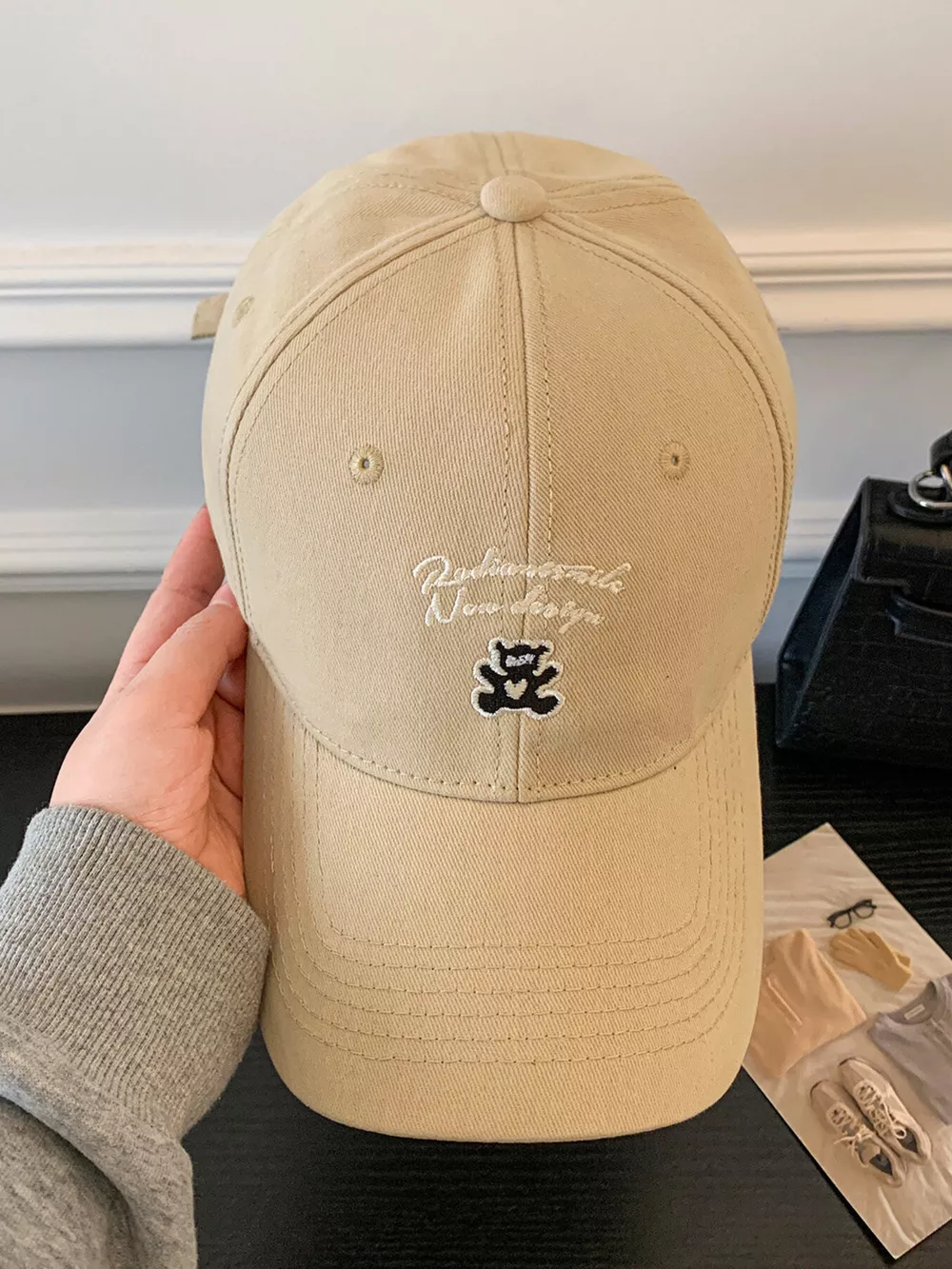 Washed Embroidered Baseball Cap, image 5