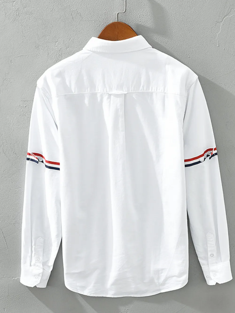 Men's Plus Size Long Sleeve Button-Up Shirt, image 3