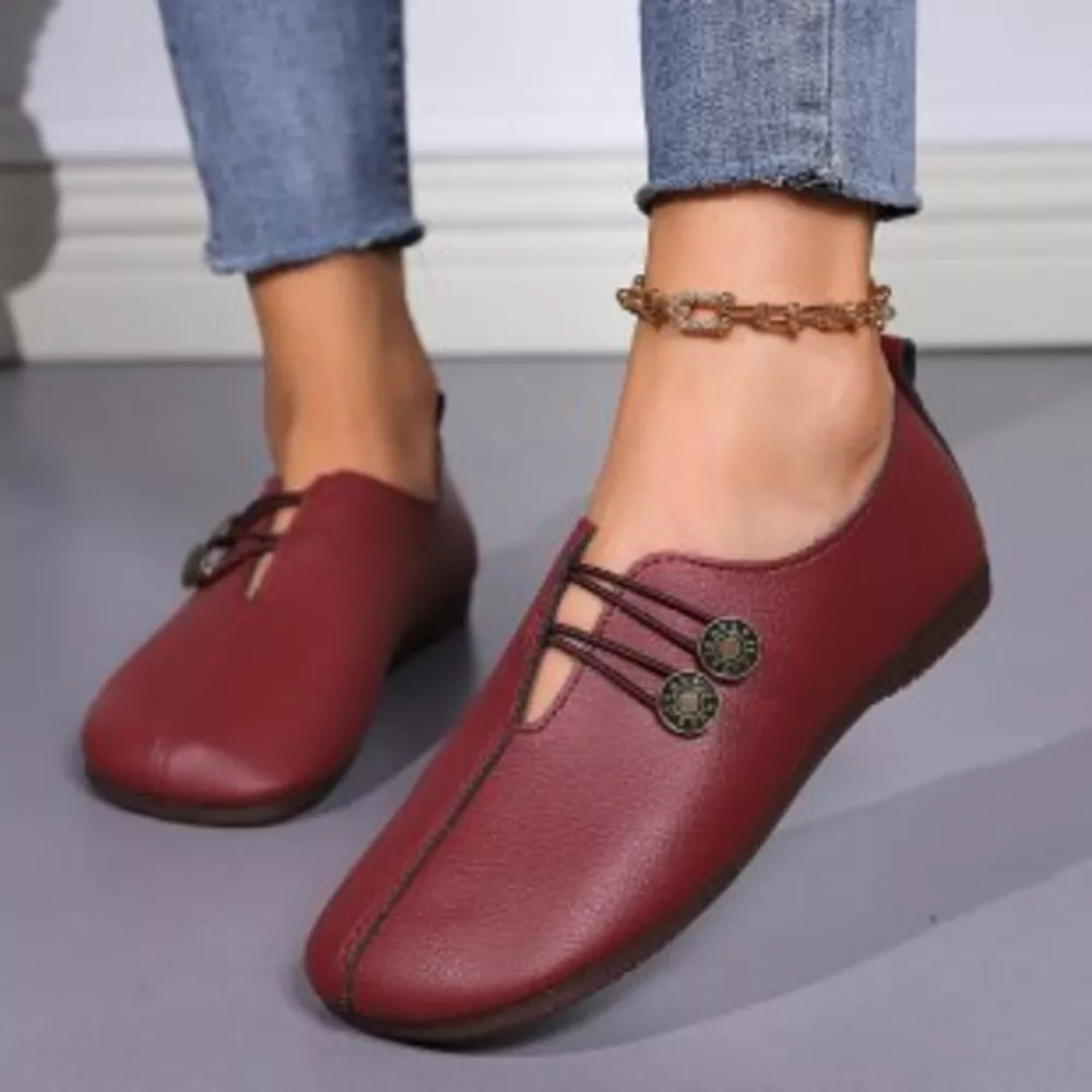 Casual Button Detail Slip-Ons, image 6