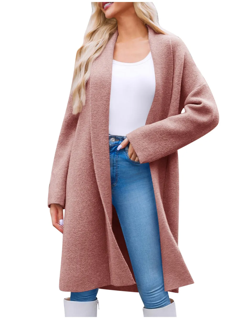 Open Front Longline Coat, image 15