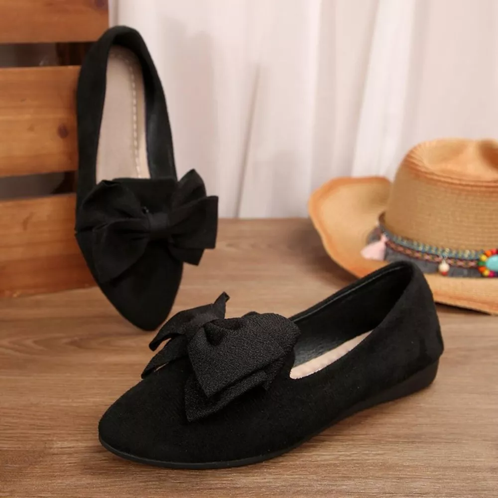 Bow Point Toe Slip-Ons, image 3