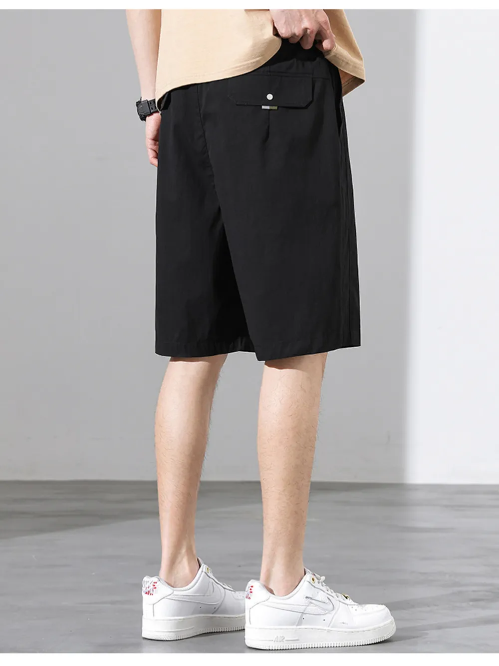 Men's Plus Size Casual Drawstring Shorts, image 4