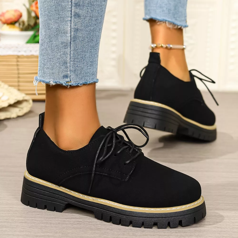 Lace-Up Platform Loafers, image 15
