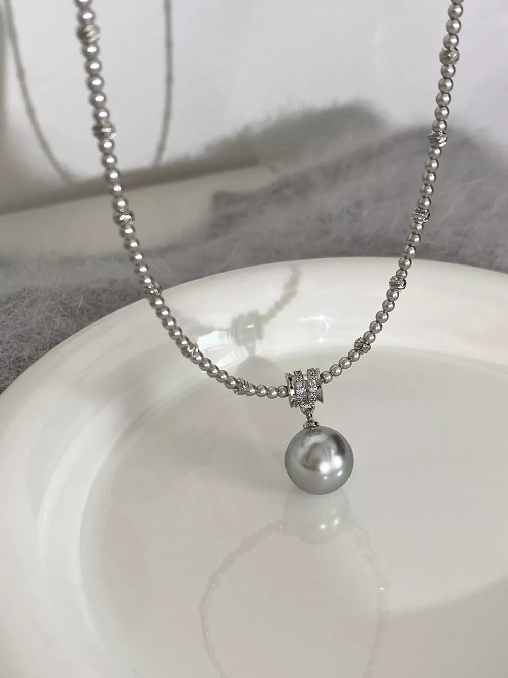 Pearl Pendant Necklace, image 4