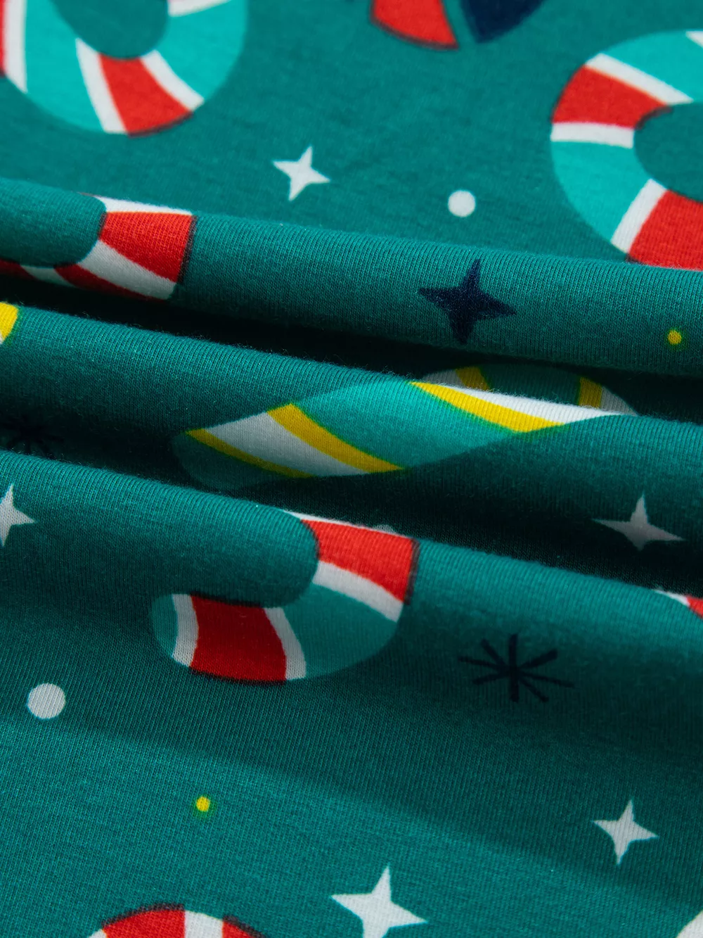 Abstract Candy Cane Print Long Sleeve Two Piece Lounge Set, image 15