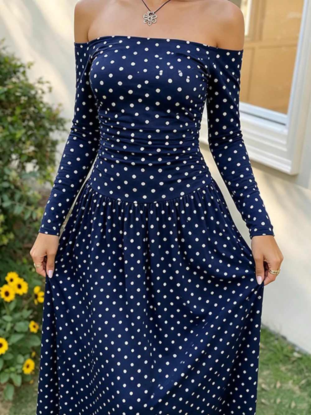 Off-the-Shoulder Maxi Dress, image 27