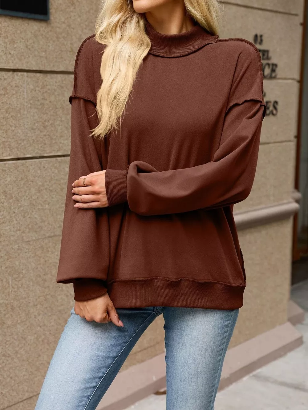 Loose Fit Crew Neck Sweatshirt, image 19