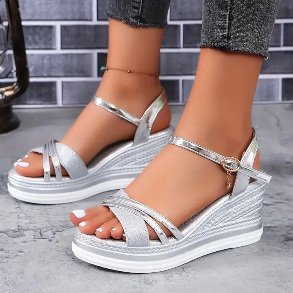 Open Toe Wedge Sandals, image 6