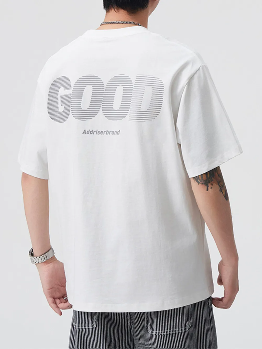 Men's Plus Size Round Neck Short Sleeve T-Shirt, image 7