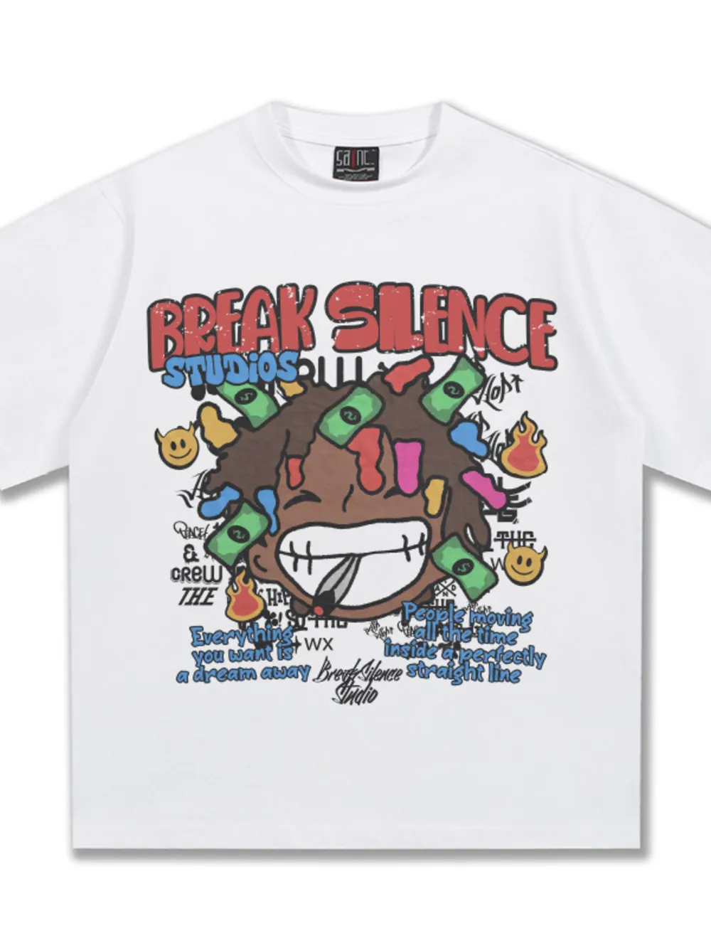 Men's Break Silence Graphic Relaxed Fit T-Shirt, image 6