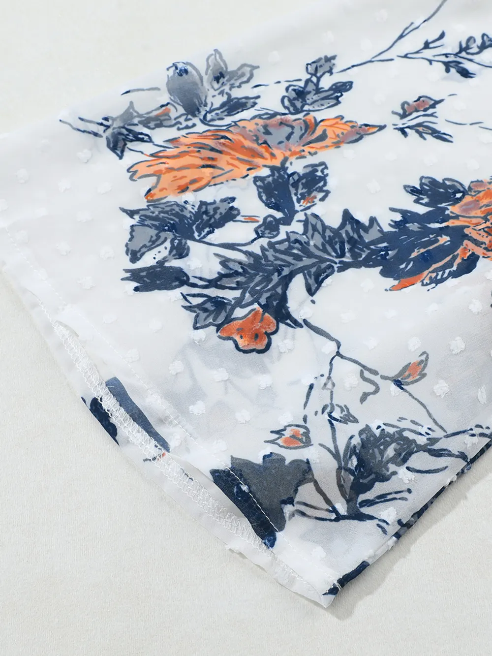 Floral Print Open Front Cover Up, image 9