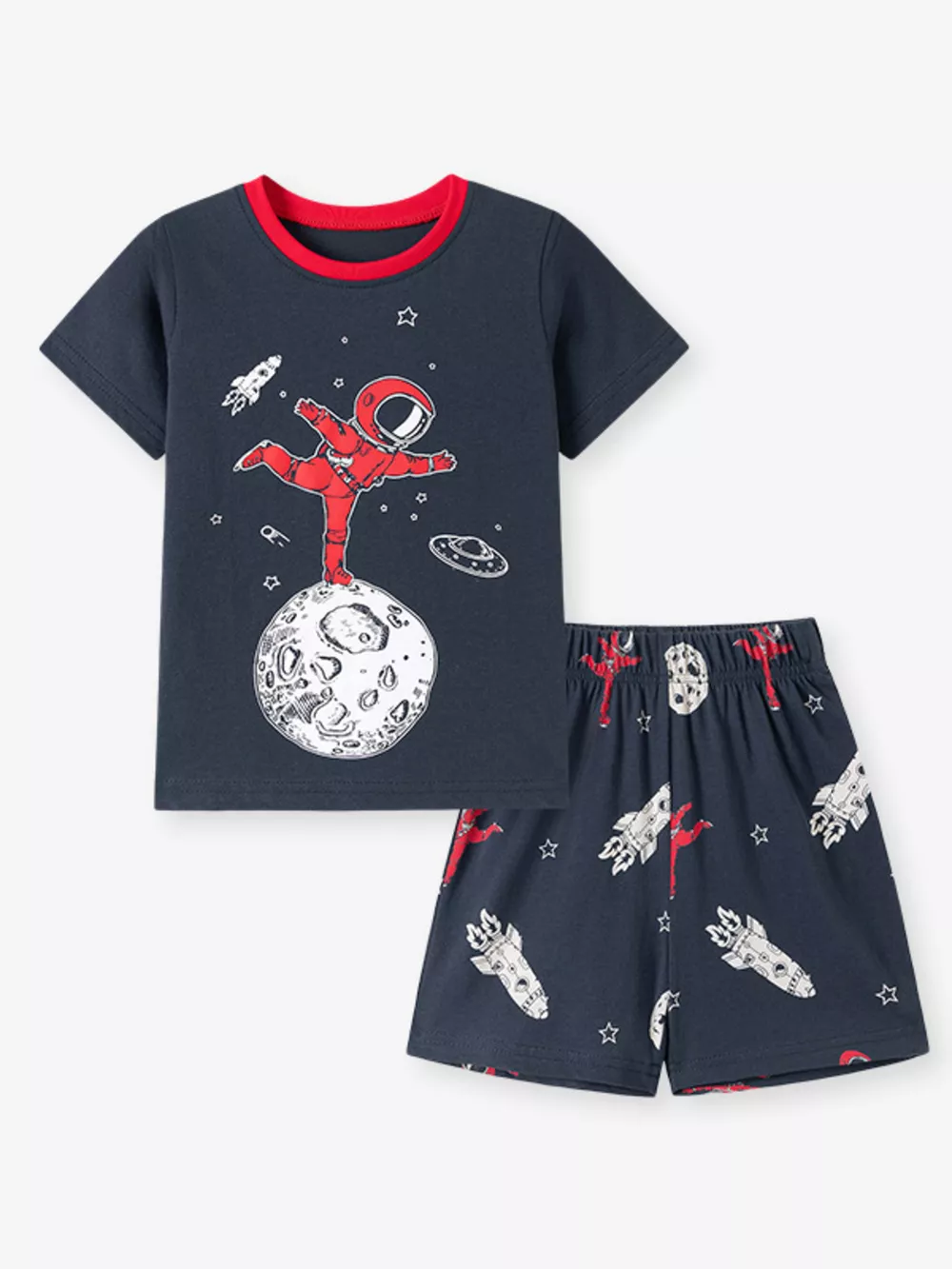 Children's Astronaut and Rocket Tee and Shorts Set, image 2