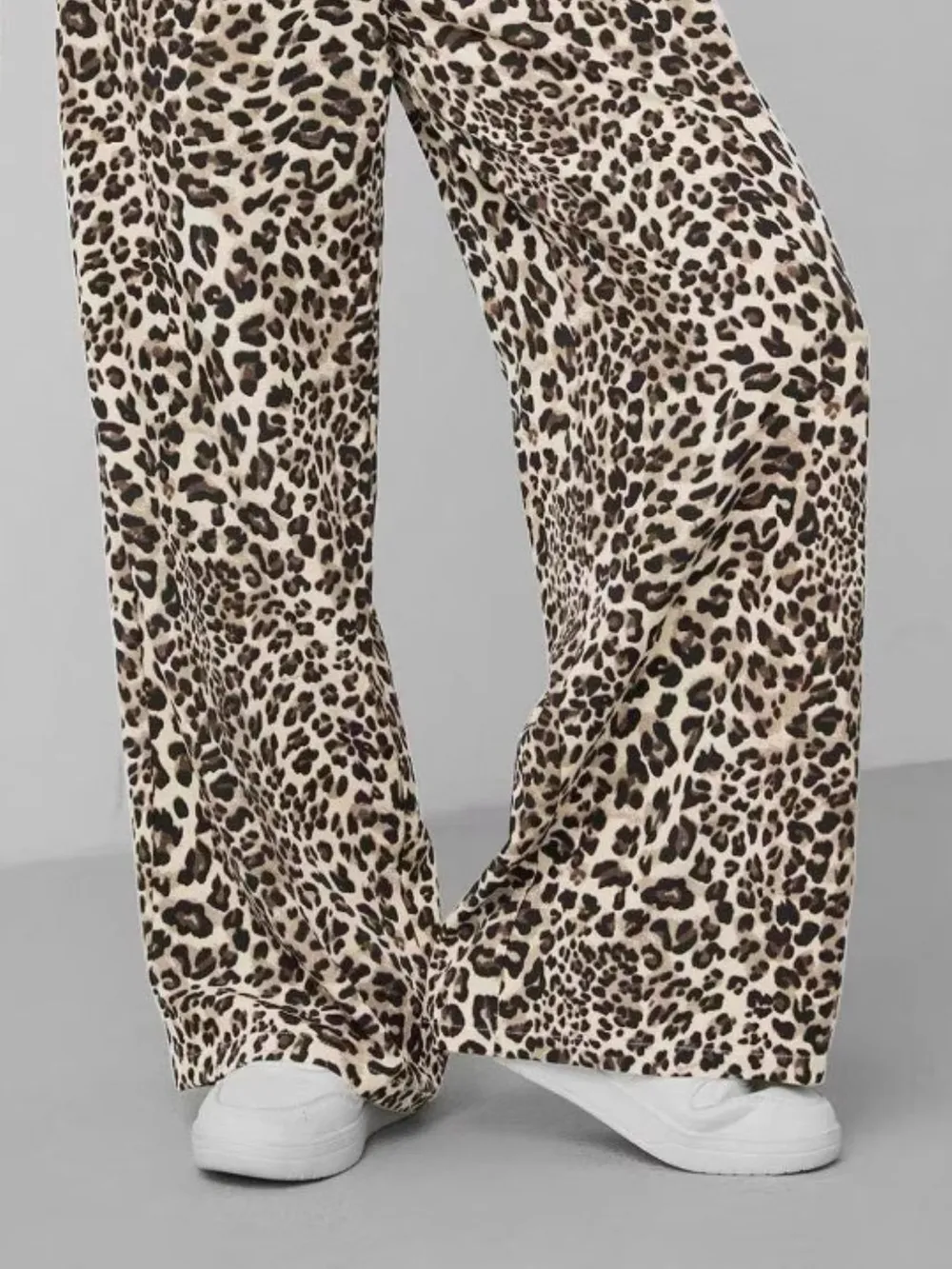 Leopard Print Wide Leg Pants, image 5