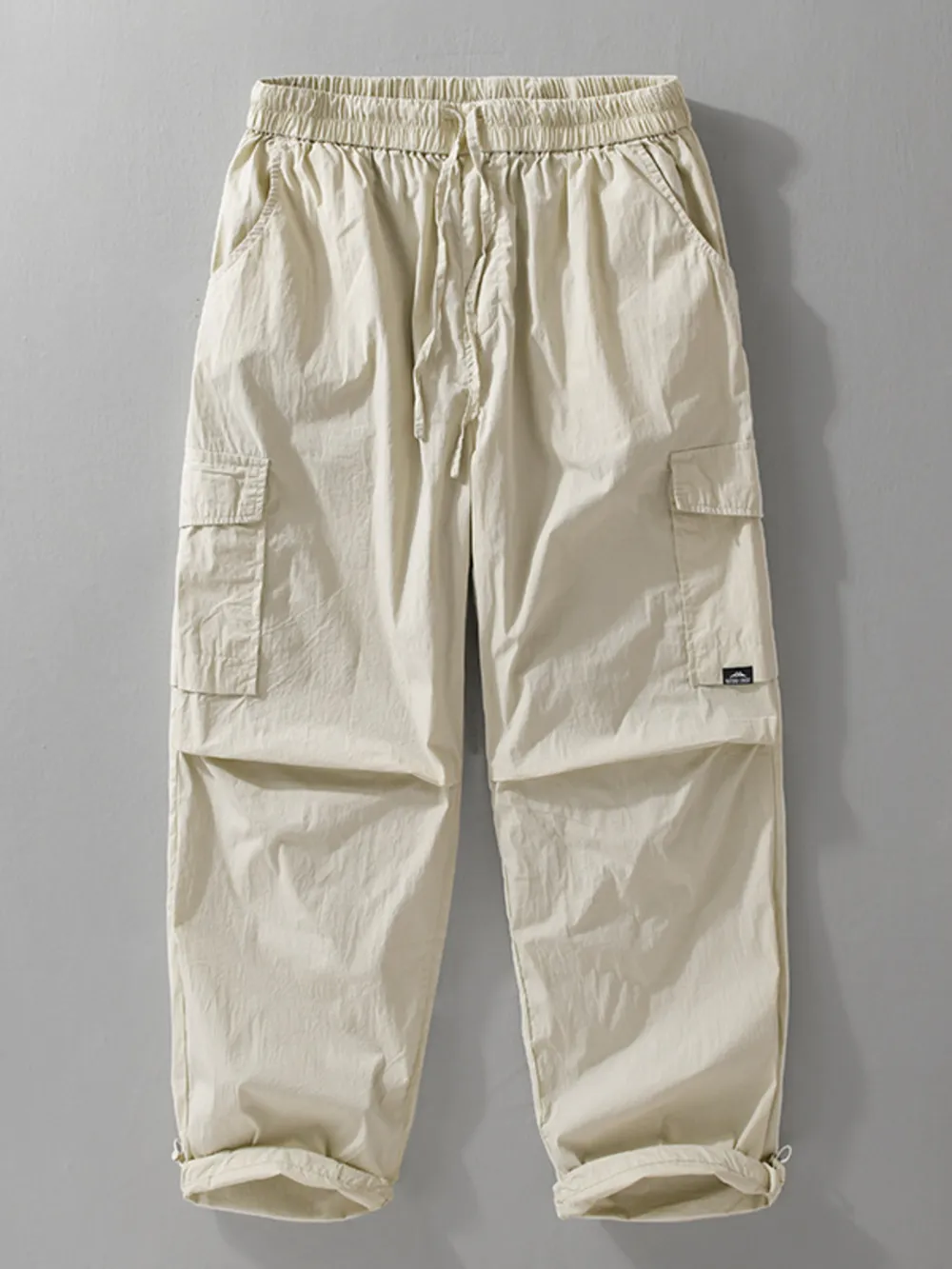 Men's Plus Size Drawstring Wide Leg Pants, image 2