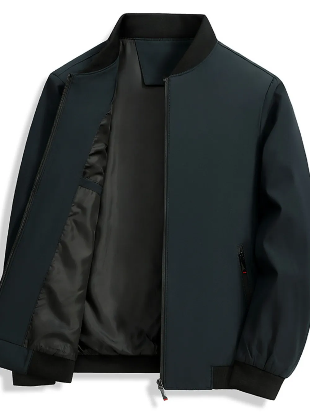 Men's Zip Up Long Sleeve Jacket, image 3