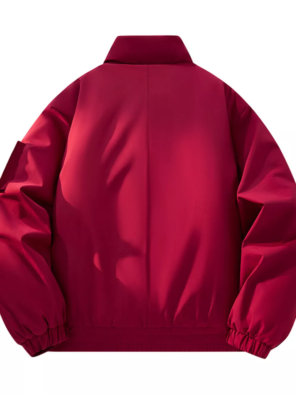 Men's Plus Size Casual Stand Collar Lightweight Bomber Jacket, image 3