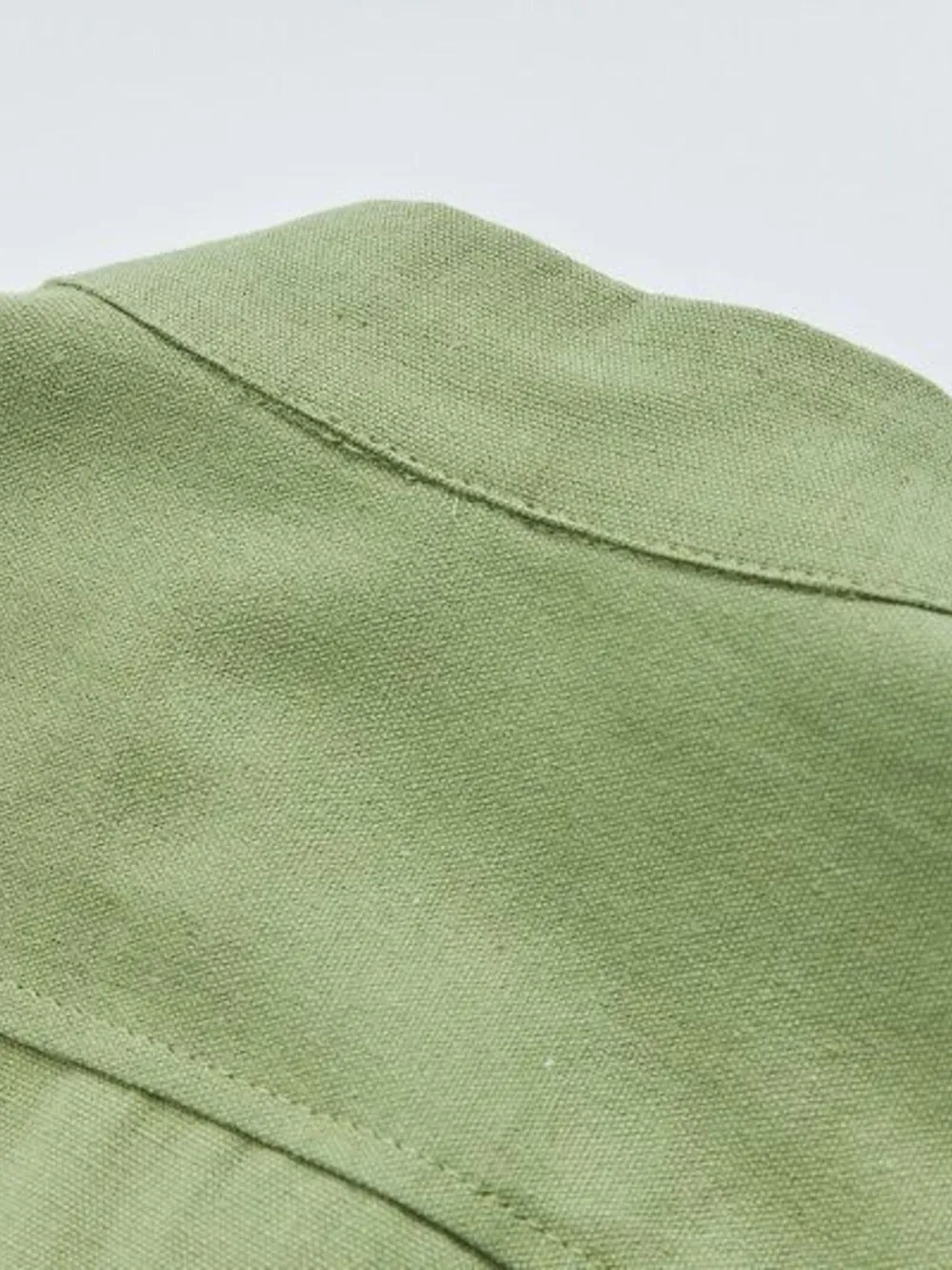 Men's Plus Size Button Detail Long Sleeve Blouse, image 2