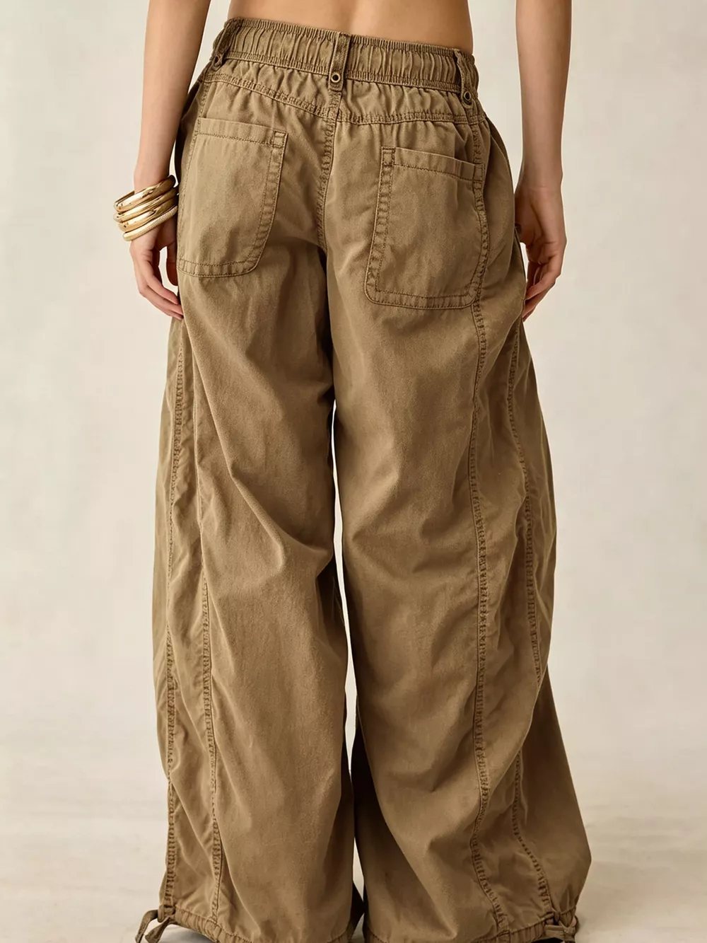 High-Waisted Cargo Wide-Leg Pants, image 30