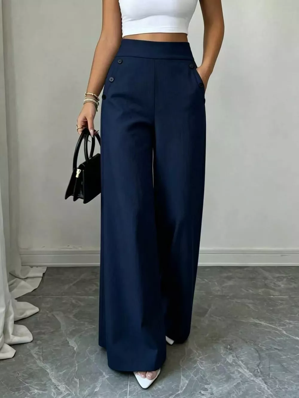 High-Waisted Wide-Leg Pants, image 15