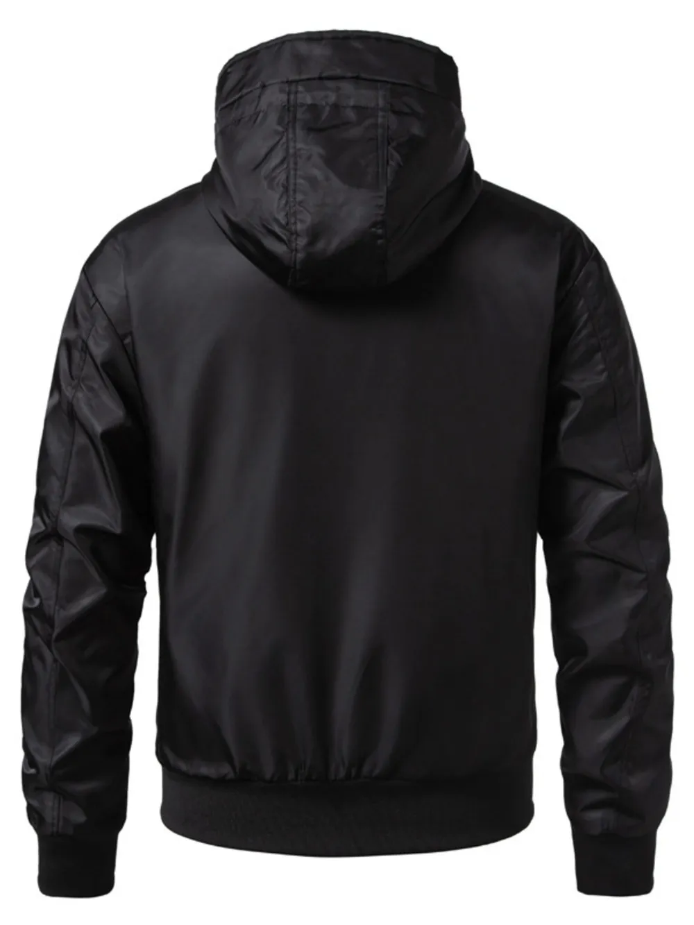 Men's Zip Up Hooded Windproof Jacket, image 3