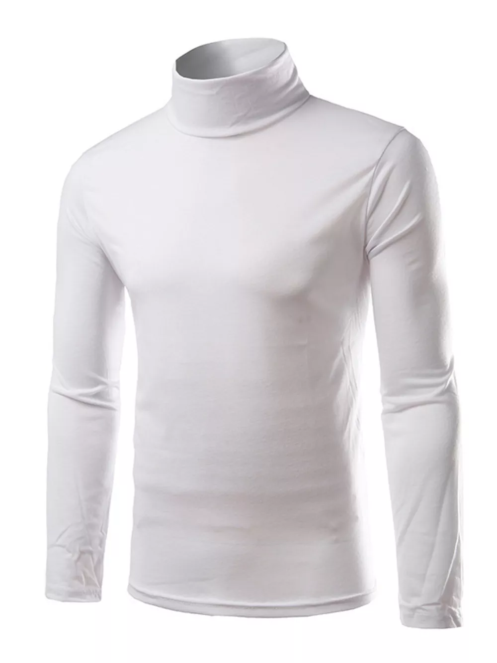 Men's Slim Fit Turtleneck Long Sleeve T-Shirt, image 8