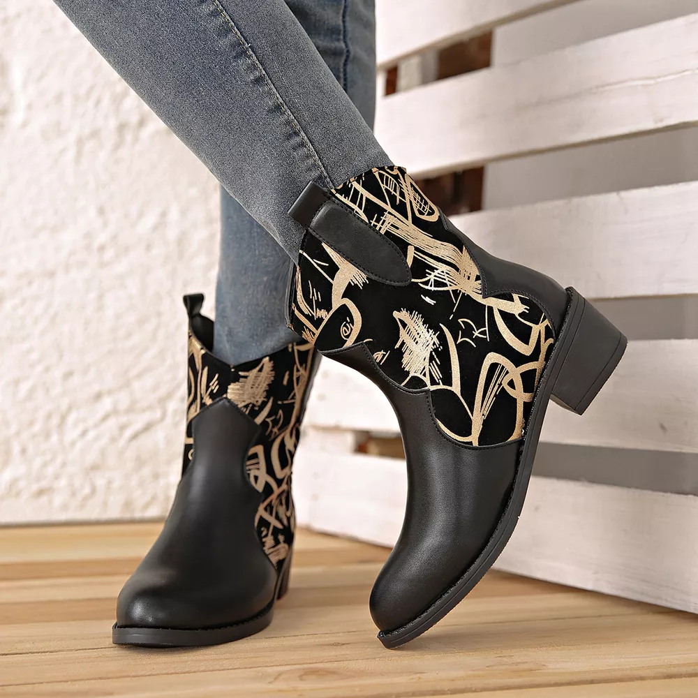 Point Toe Block Heels Boots, image 3