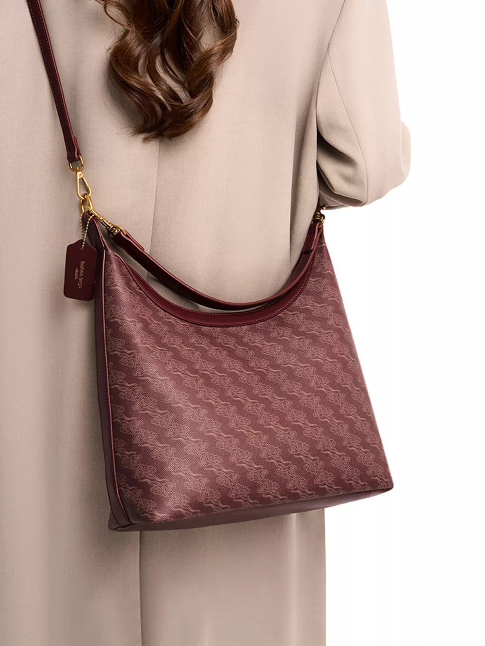 Printed PU Leather Shoulder Bag