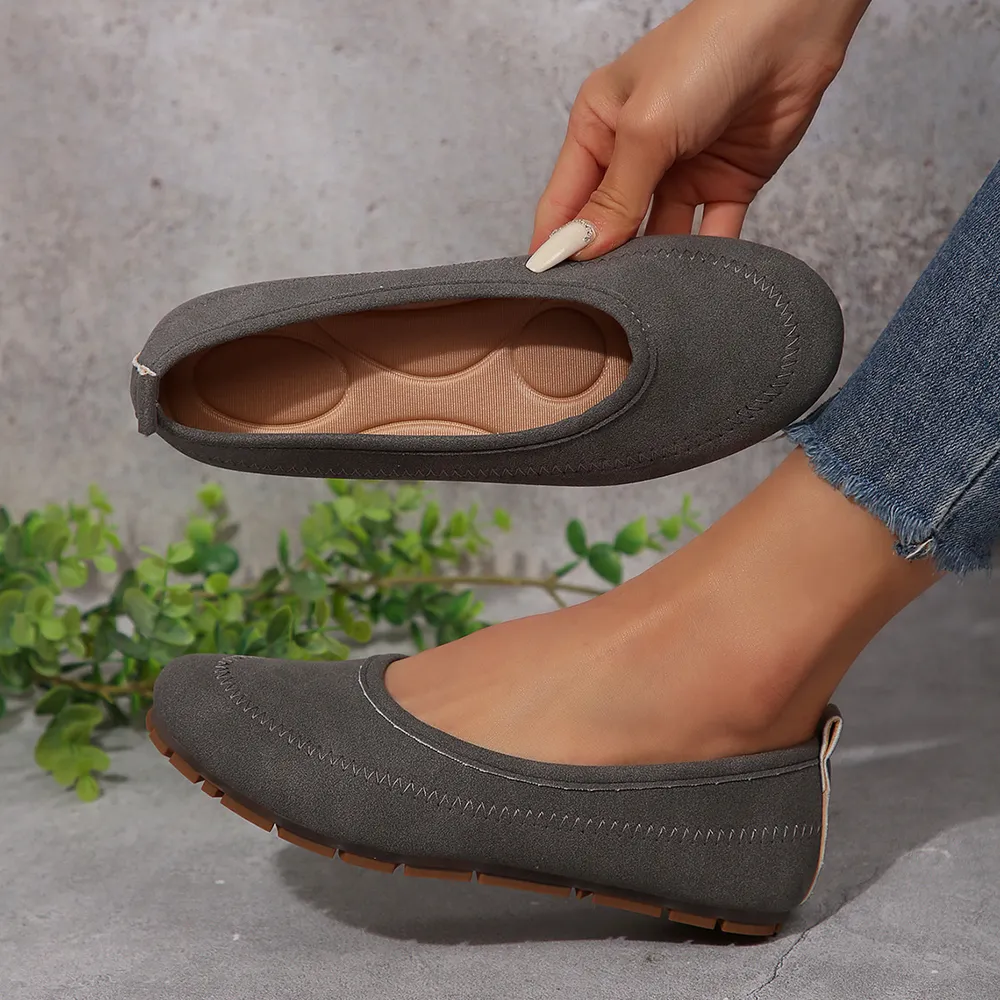 Round Toe Flat Slip-Ons, image 3