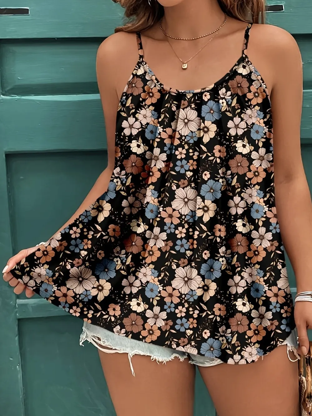 Floral Print Cami Top, image 2