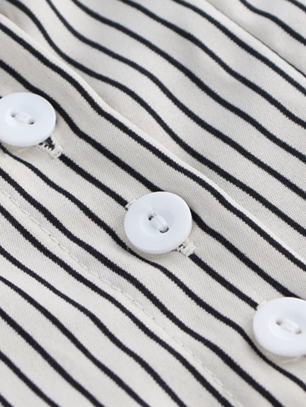 Striped Cinched Waist Shirt, image 6