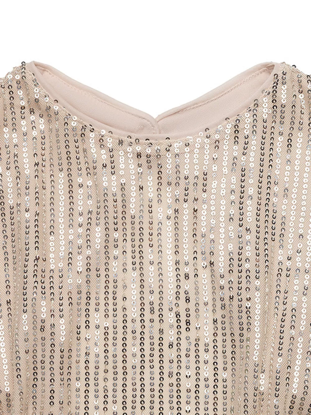 Sequin Cutout Back Long Sleeve Blouse, image 8