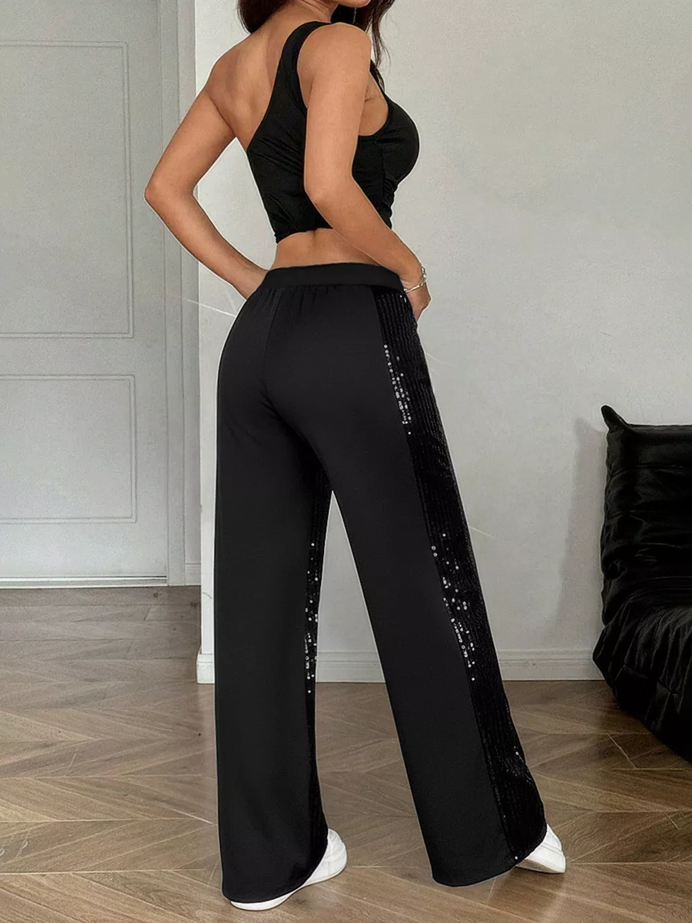 Sequin Wide Leg Pants, image 6