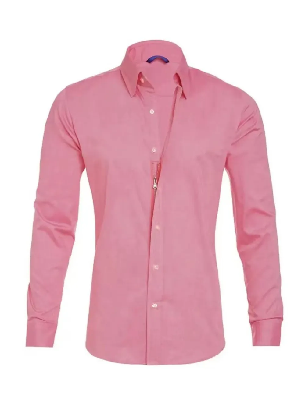 Men's Full Size Classic Button-Down Long Sleeve Business Shirt Plus Size, image 7