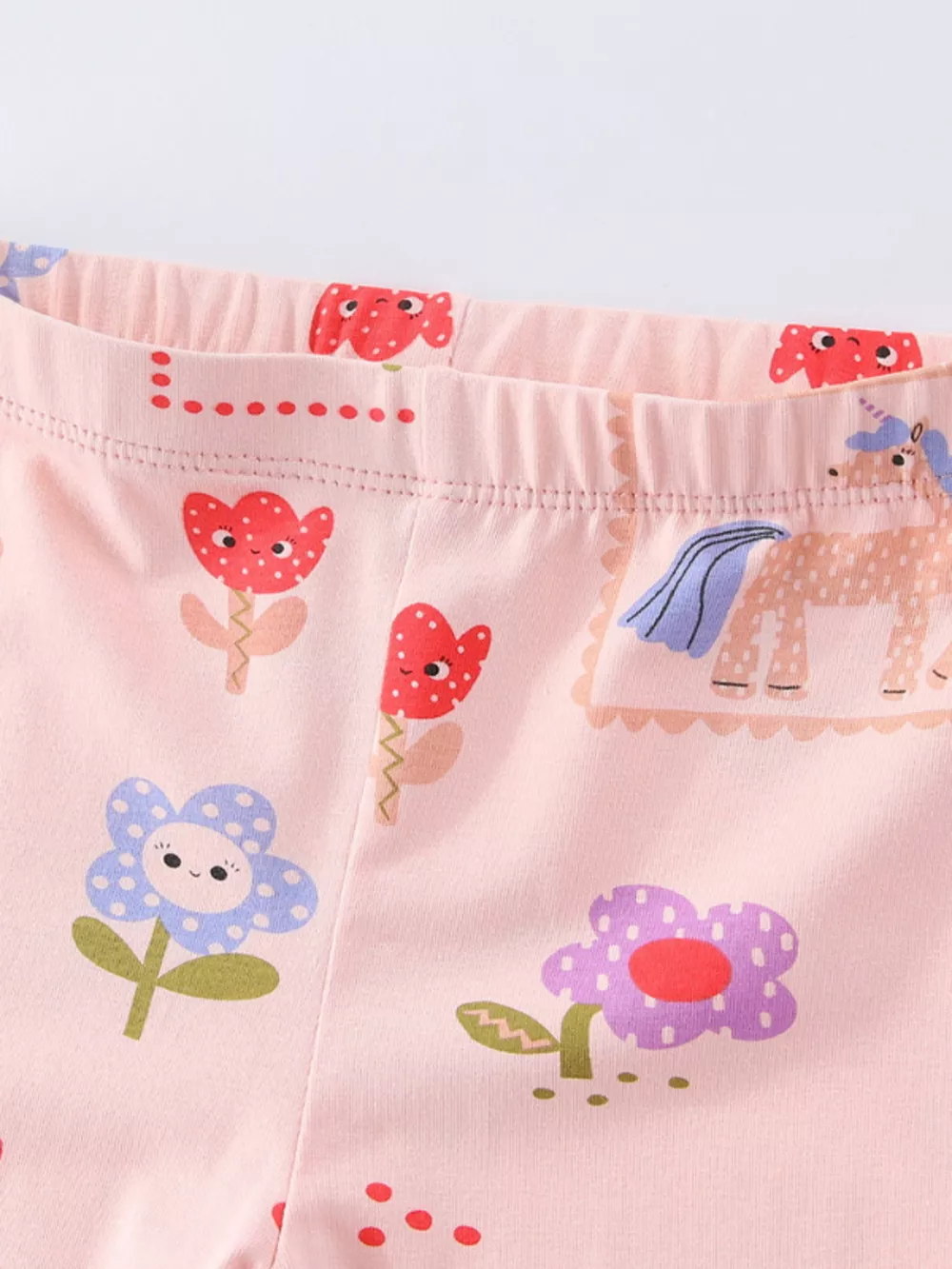 Children's Unicorn & Floral Print Leggings, image 2