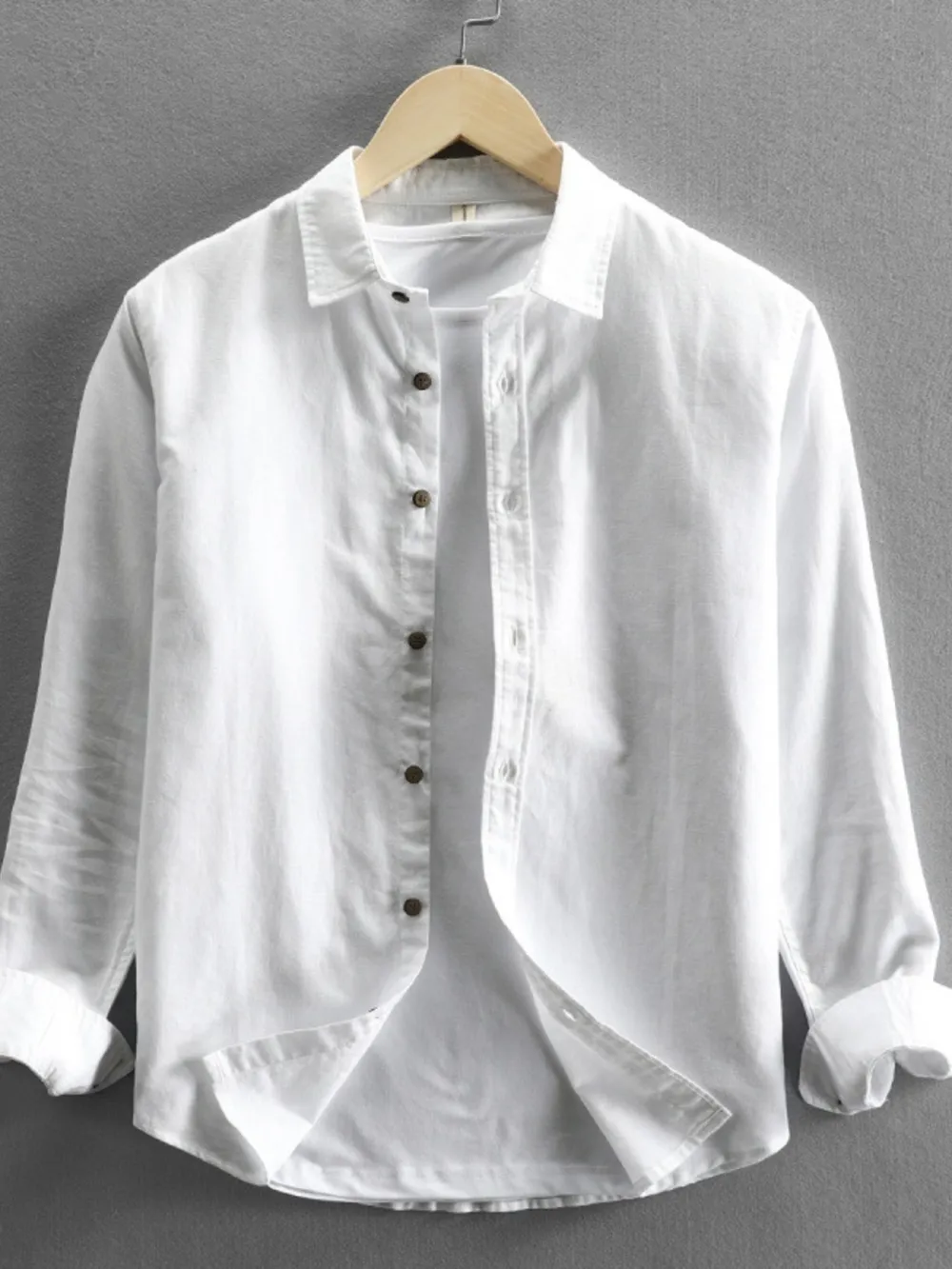Men's Plus Size Button Up Long Sleeve Shirt, image 9