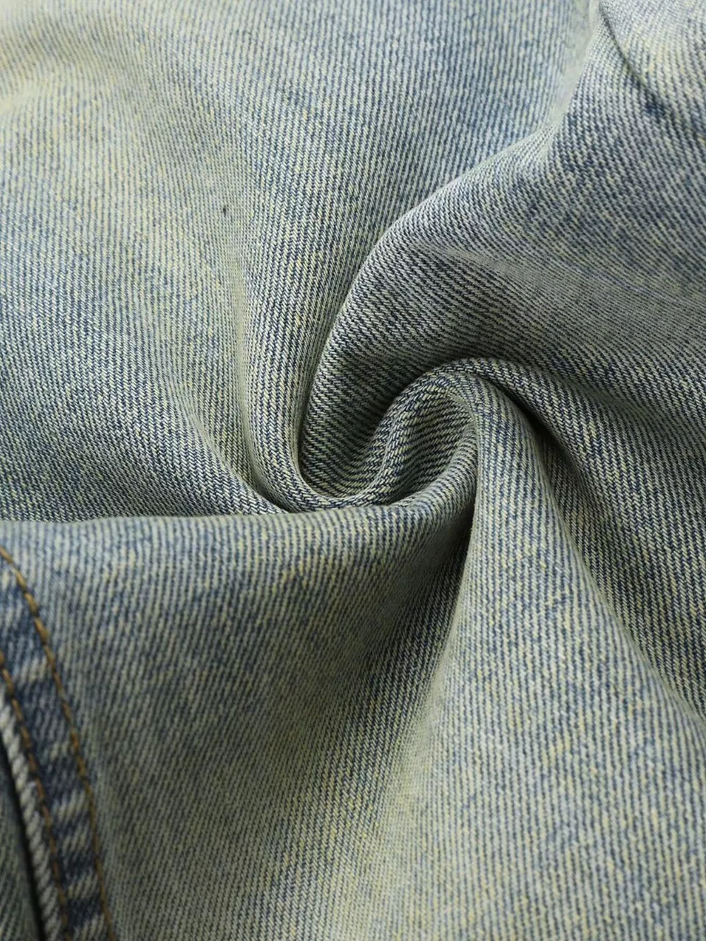 Men's Vintage Wash Wide Leg Jeans, image 6