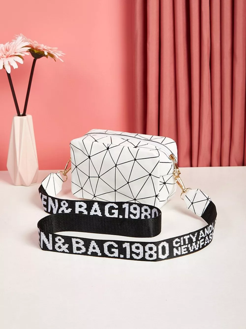 Geometric Pattern Crossbody Bag, image 10