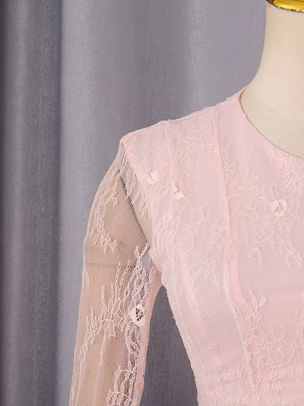 Lace Flare Sleeve Mini Dress, image 14