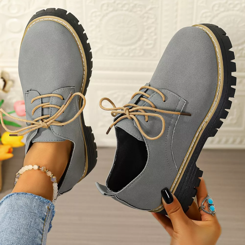 Lace-Up Platform Loafers, image 16