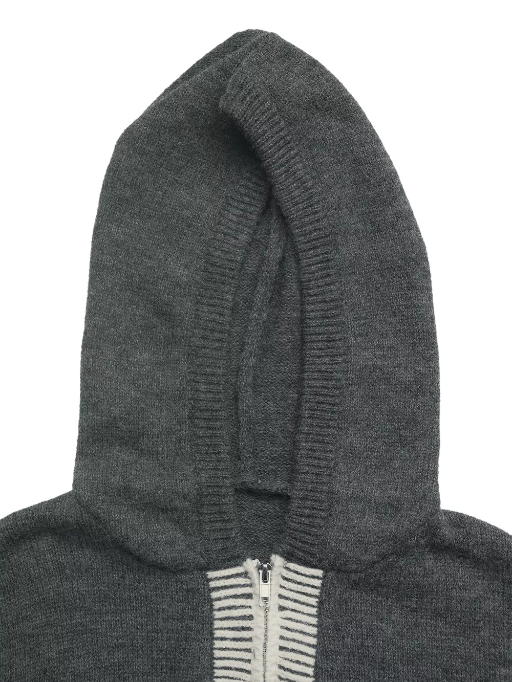 Contrast Trim Quarter Zip Hooded Sweater, image 7