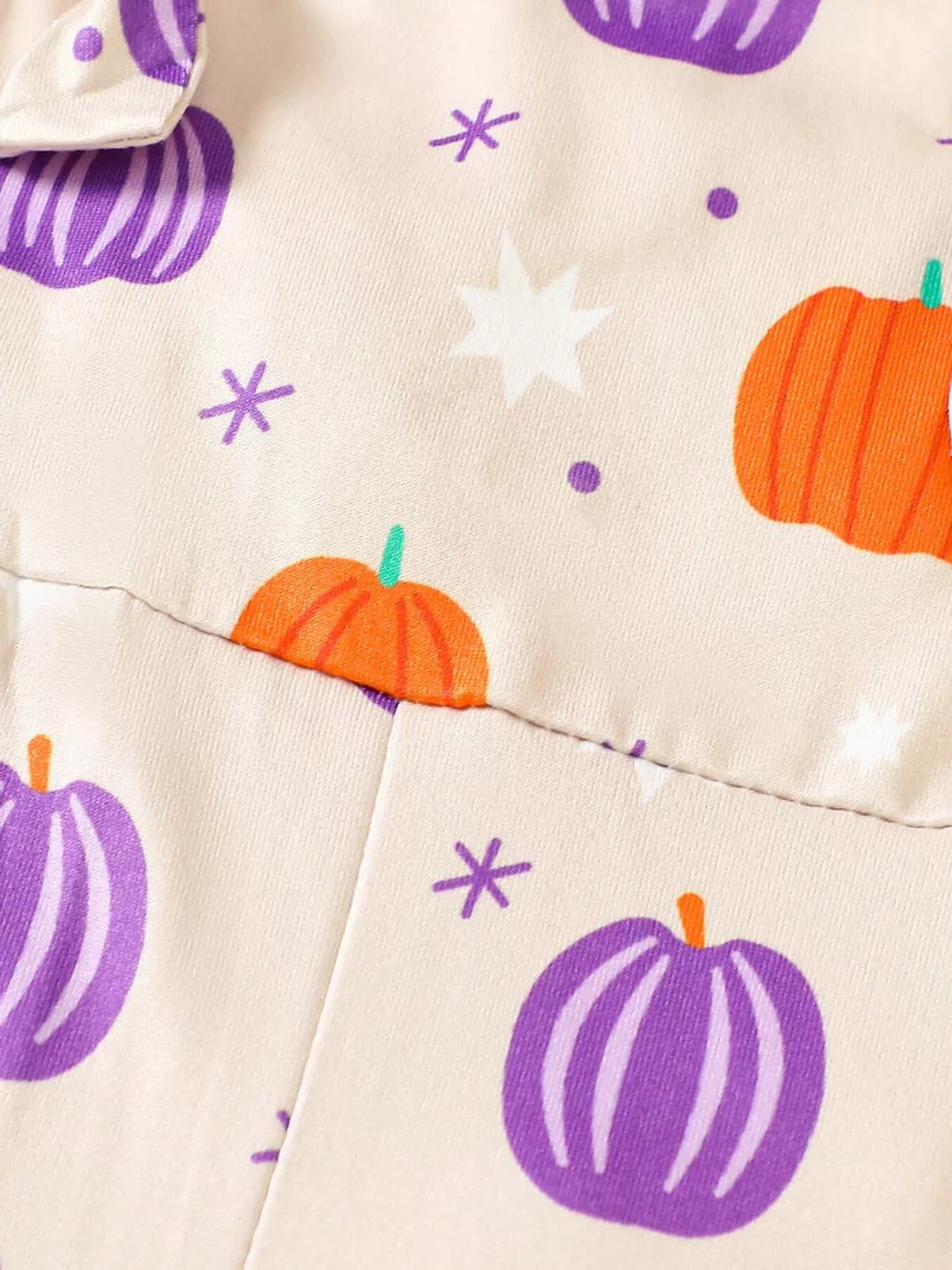 Children's Halloween Pumpkin Print Bell-Bottom Jumpsuit, image 9