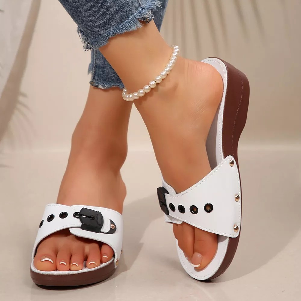 Open Toe Wedge Sandals, image 2