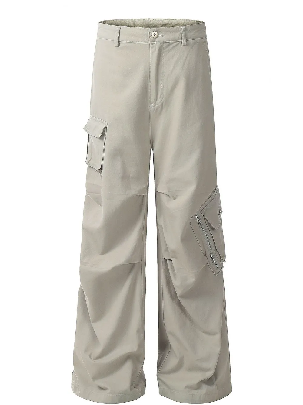 Men's Wide Leg Cargo Pants, image 2