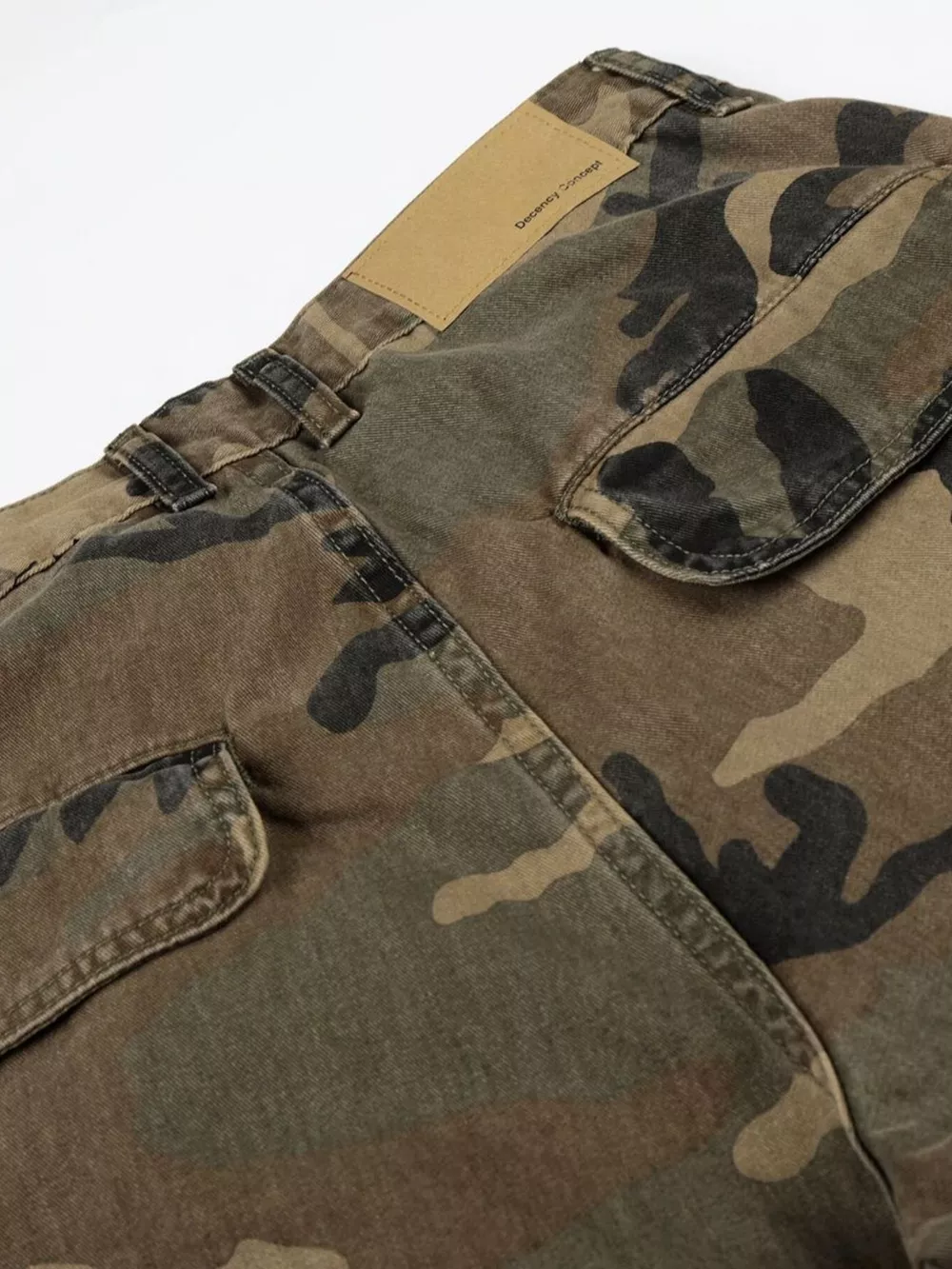 Men's High-Waisted Camouflage Cargo Wide-Leg Pants, image 8