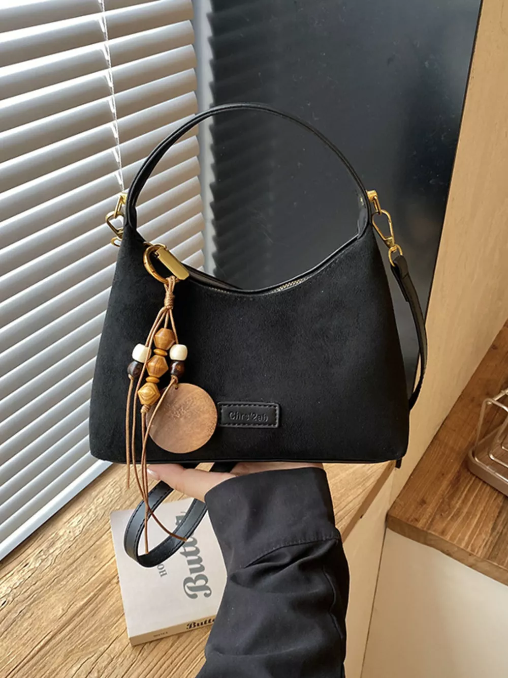 Lightweight Solid Color Handbag, image 6