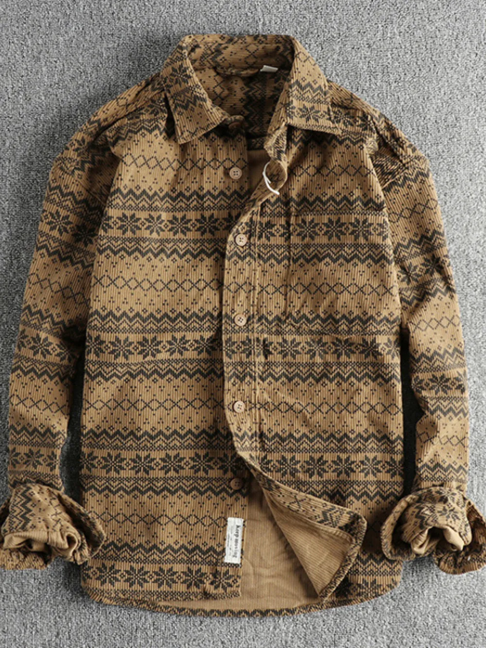 Men's Button Up Long Sleeve Shirt, image 4
