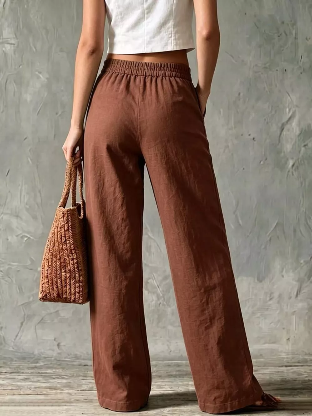 Full Size Wide Leg Pants Plus Size, image 12