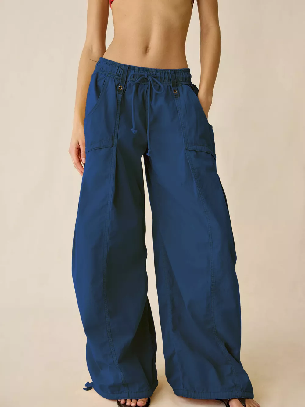 High-Waisted Cargo Wide-Leg Pants, image 18